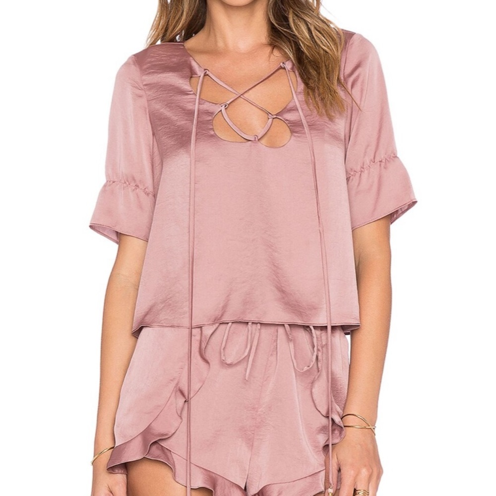 Tularosa Pheobe Top in Dusty Rose